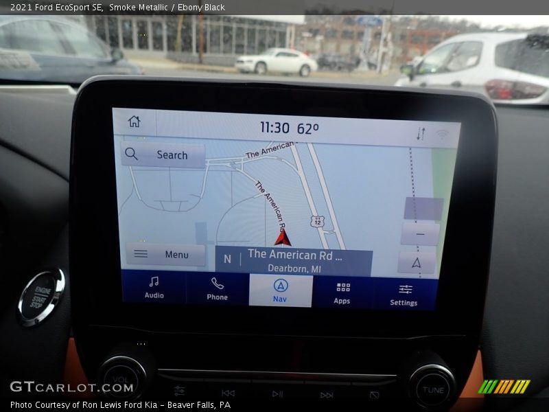 Smoke Metallic / Ebony Black 2021 Ford EcoSport SE