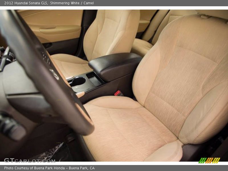 Shimmering White / Camel 2012 Hyundai Sonata GLS