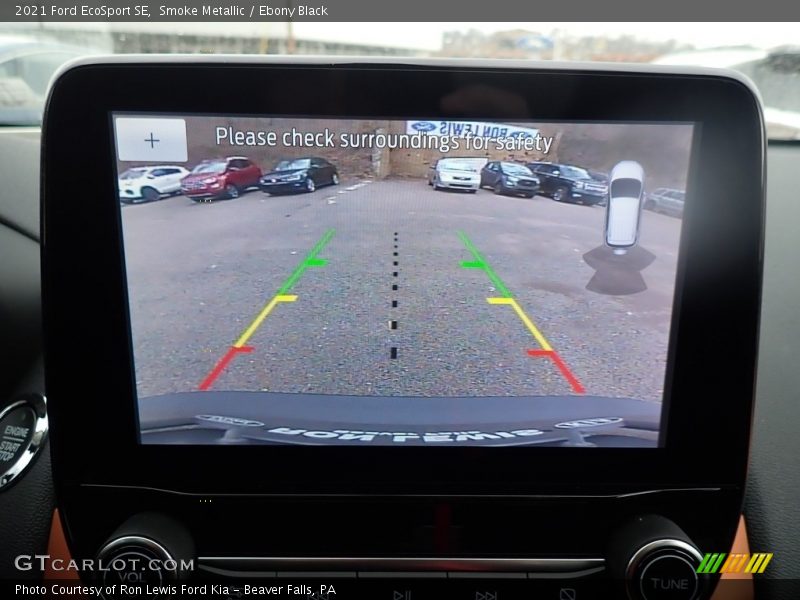 Smoke Metallic / Ebony Black 2021 Ford EcoSport SE