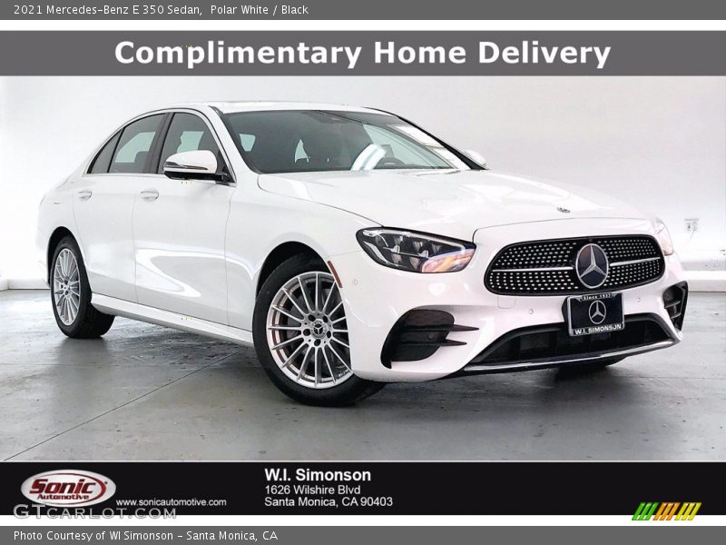 Polar White / Black 2021 Mercedes-Benz E 350 Sedan