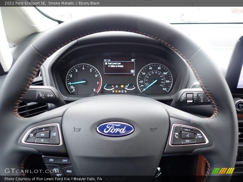 Smoke Metallic / Ebony Black 2021 Ford EcoSport SE