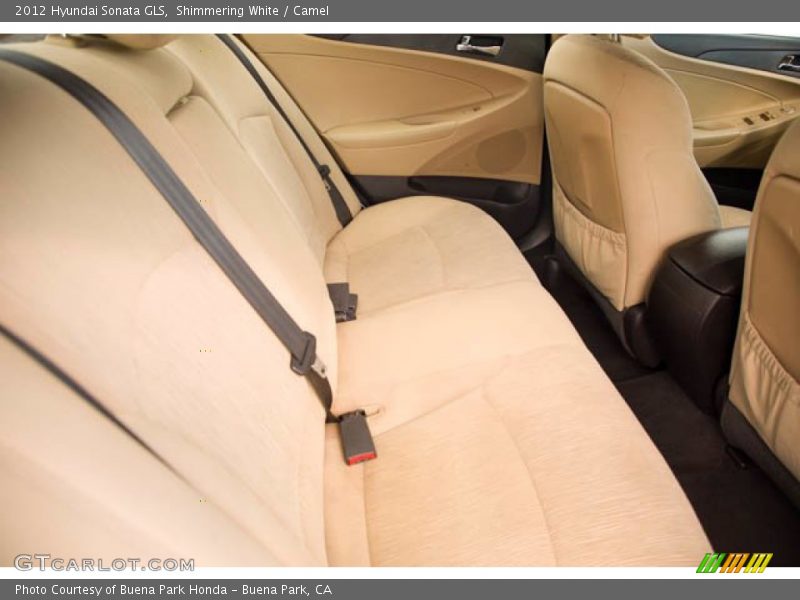 Shimmering White / Camel 2012 Hyundai Sonata GLS