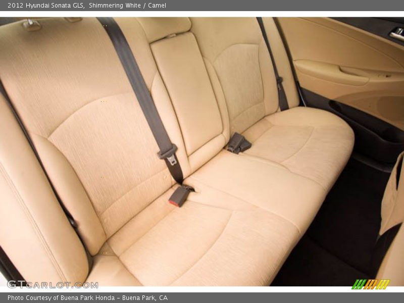 Shimmering White / Camel 2012 Hyundai Sonata GLS