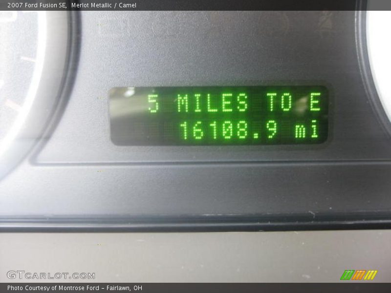 Merlot Metallic / Camel 2007 Ford Fusion SE