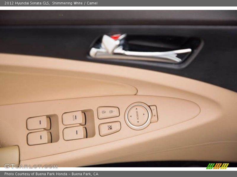 Shimmering White / Camel 2012 Hyundai Sonata GLS
