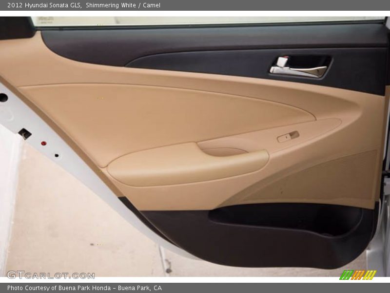 Shimmering White / Camel 2012 Hyundai Sonata GLS
