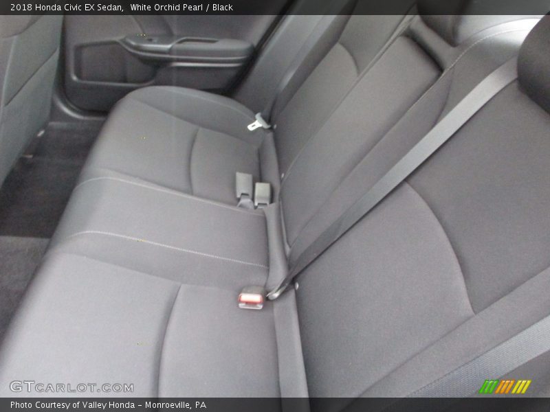 White Orchid Pearl / Black 2018 Honda Civic EX Sedan