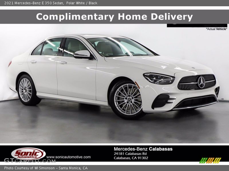 Polar White / Black 2021 Mercedes-Benz E 350 Sedan
