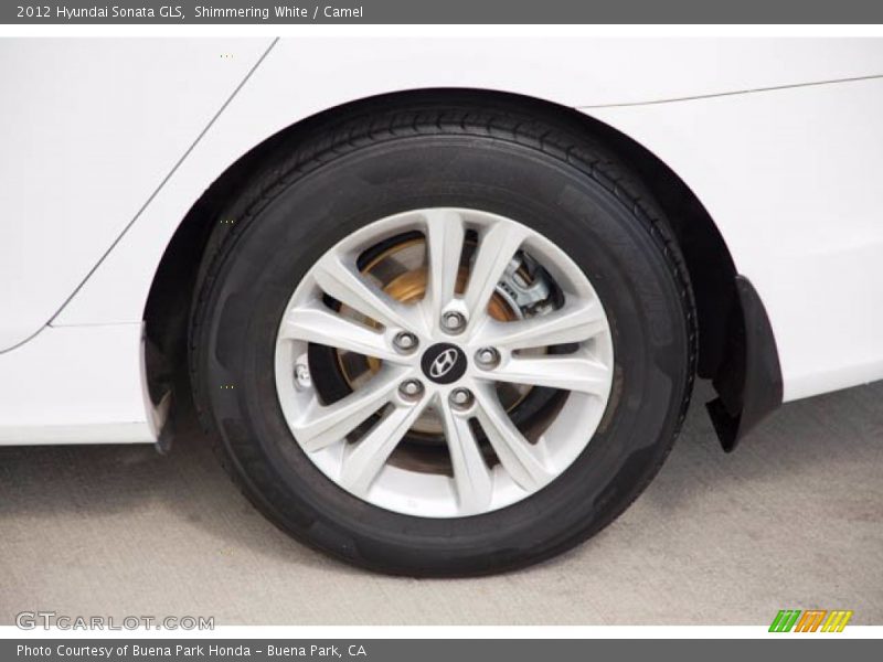 Shimmering White / Camel 2012 Hyundai Sonata GLS