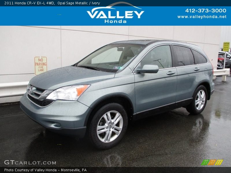 Opal Sage Metallic / Ivory 2011 Honda CR-V EX-L 4WD