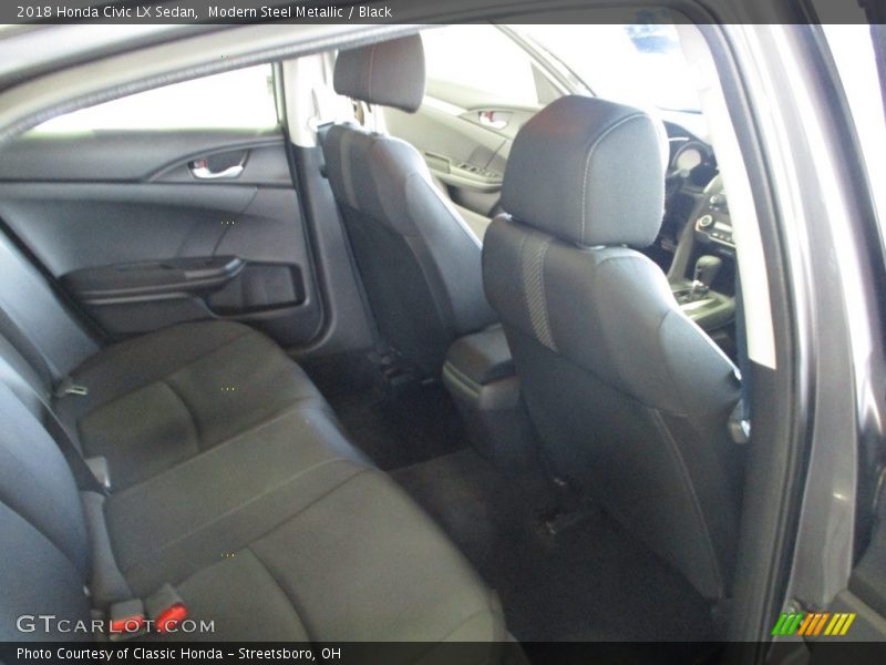 Modern Steel Metallic / Black 2018 Honda Civic LX Sedan