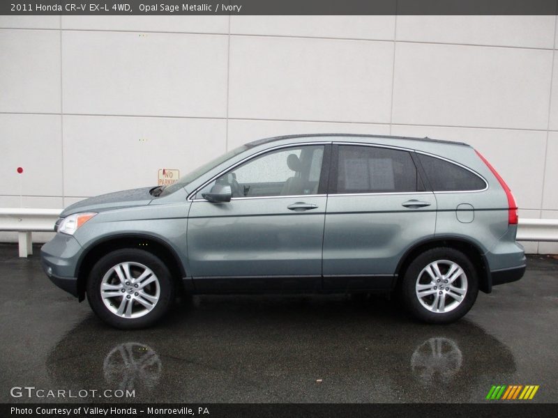 Opal Sage Metallic / Ivory 2011 Honda CR-V EX-L 4WD