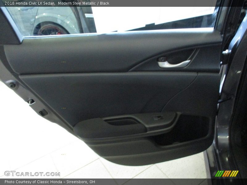 Modern Steel Metallic / Black 2018 Honda Civic LX Sedan