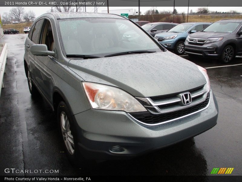 Opal Sage Metallic / Ivory 2011 Honda CR-V EX-L 4WD