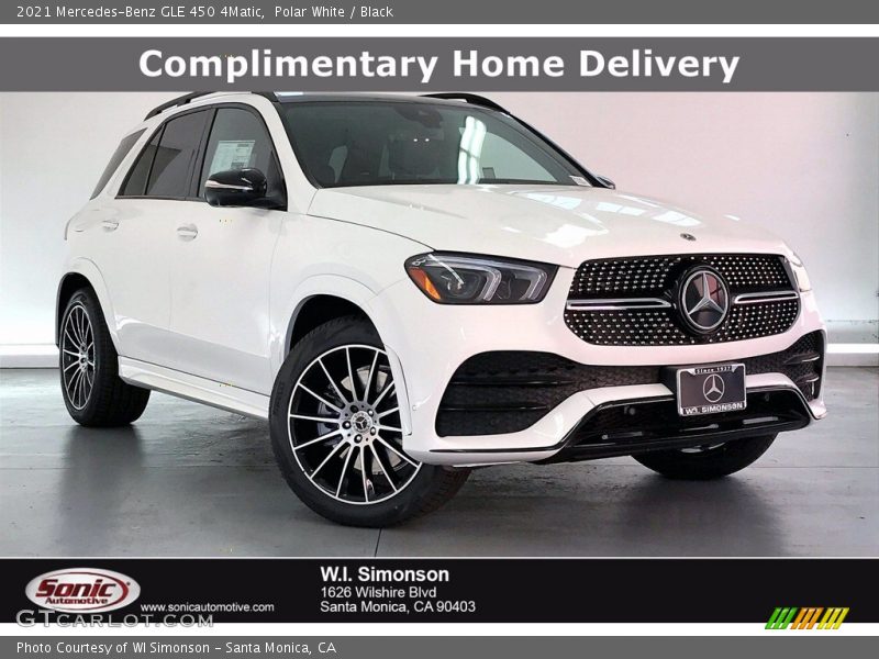 Polar White / Black 2021 Mercedes-Benz GLE 450 4Matic