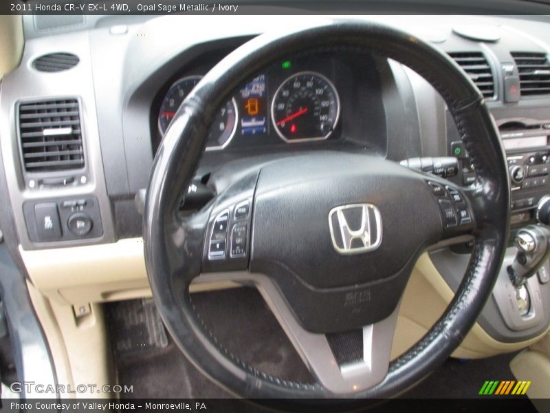 Opal Sage Metallic / Ivory 2011 Honda CR-V EX-L 4WD