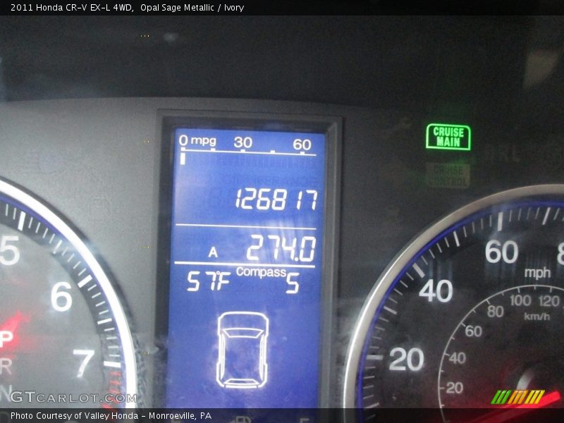 Opal Sage Metallic / Ivory 2011 Honda CR-V EX-L 4WD