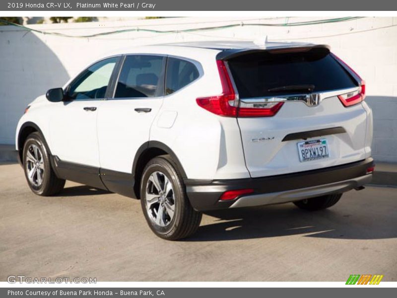 Platinum White Pearl / Gray 2019 Honda CR-V LX