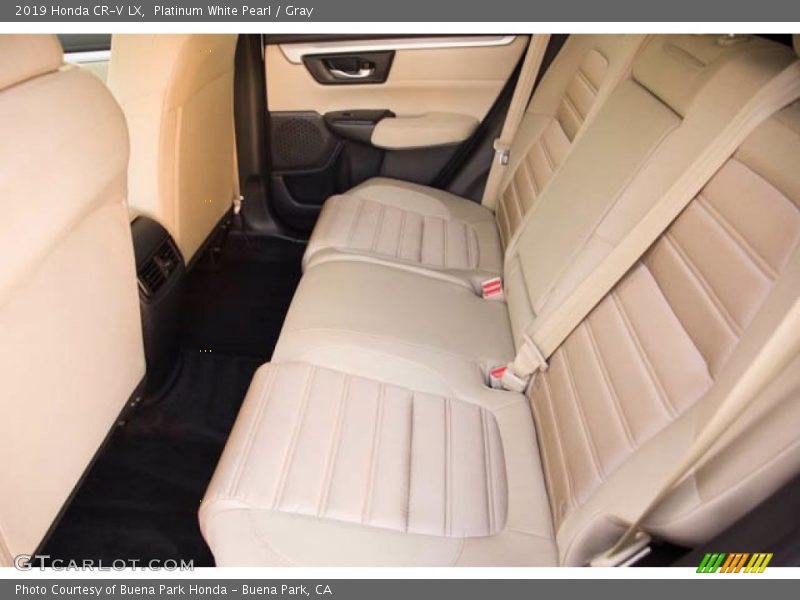 Platinum White Pearl / Gray 2019 Honda CR-V LX