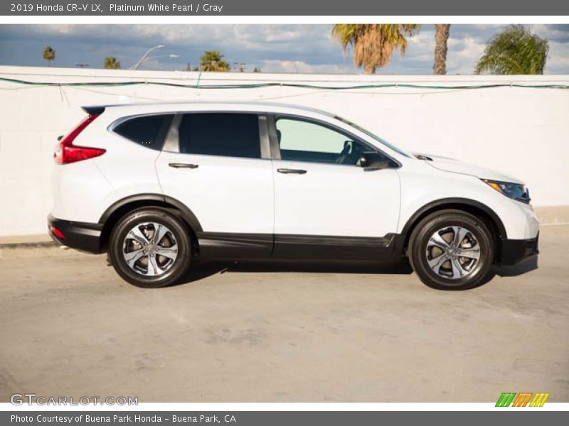 Platinum White Pearl / Gray 2019 Honda CR-V LX