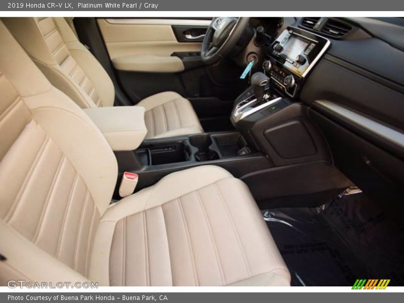 Platinum White Pearl / Gray 2019 Honda CR-V LX