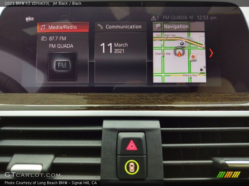 Jet Black / Black 2021 BMW X3 sDrive30i