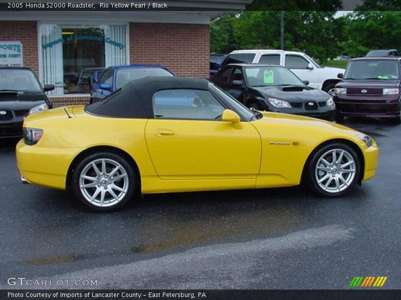 Rio Yellow Pearl / Black 2005 Honda S2000 Roadster