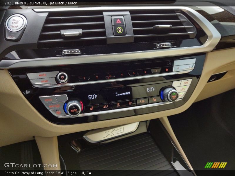 Jet Black / Black 2021 BMW X3 sDrive30i