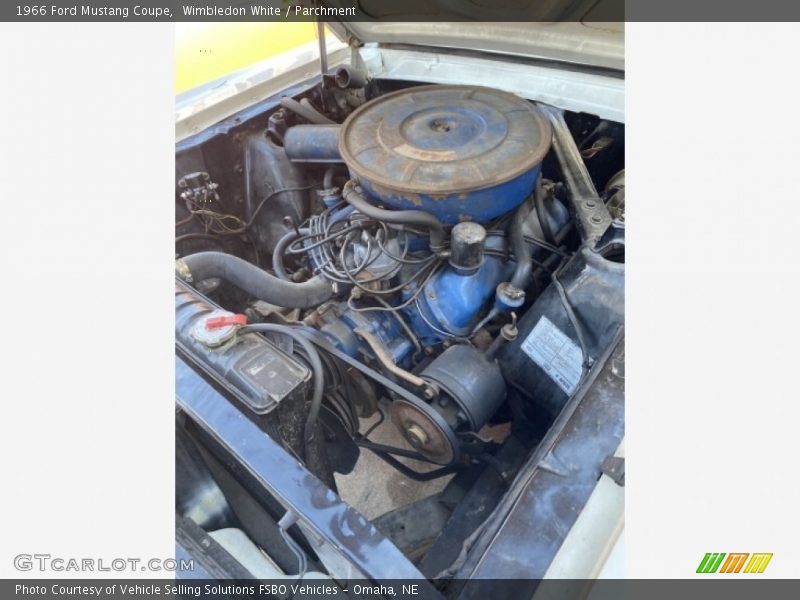  1966 Mustang Coupe Engine - 289 ci. 2v V8