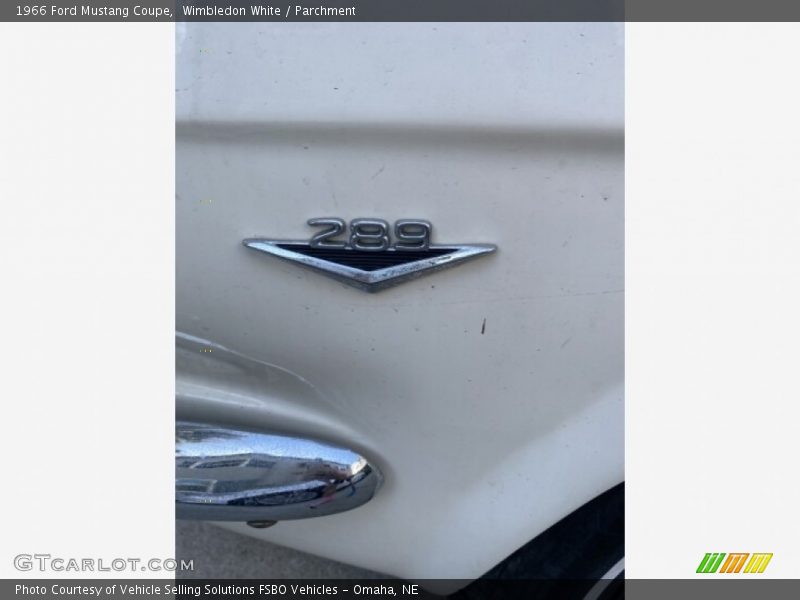 Wimbledon White / Parchment 1966 Ford Mustang Coupe