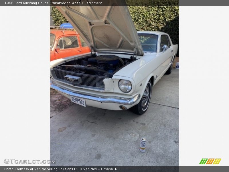 Wimbledon White / Parchment 1966 Ford Mustang Coupe