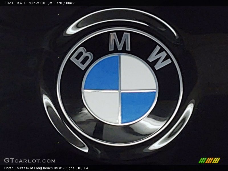 Jet Black / Black 2021 BMW X3 sDrive30i