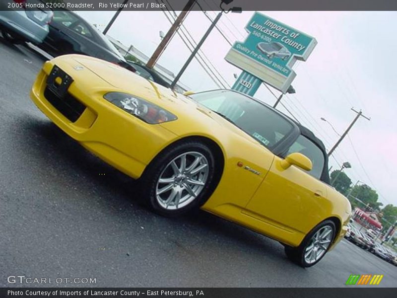 Rio Yellow Pearl / Black 2005 Honda S2000 Roadster