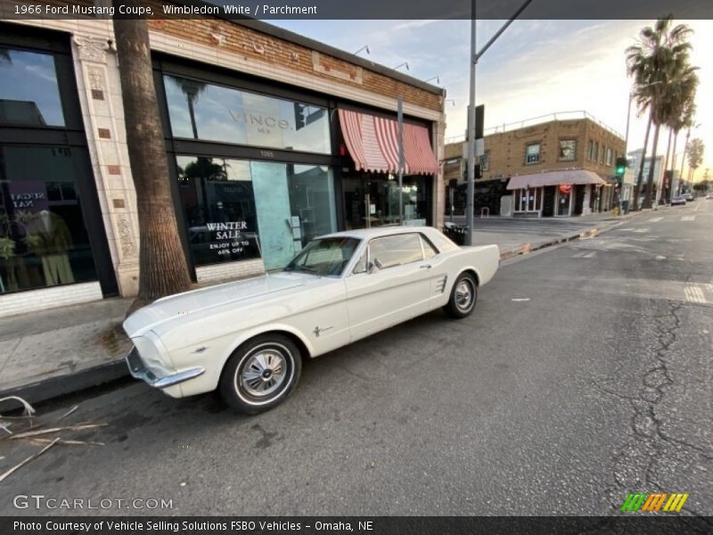 Wimbledon White / Parchment 1966 Ford Mustang Coupe