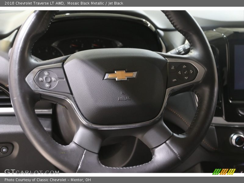 Mosaic Black Metallic / Jet Black 2018 Chevrolet Traverse LT AWD