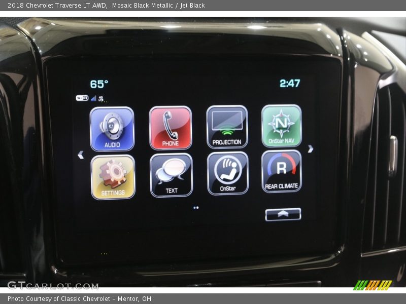 Mosaic Black Metallic / Jet Black 2018 Chevrolet Traverse LT AWD