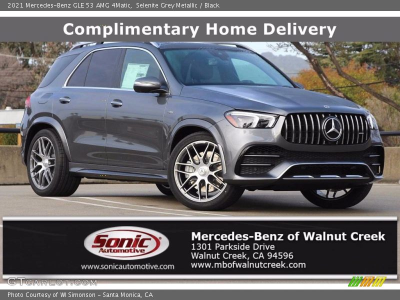 Selenite Grey Metallic / Black 2021 Mercedes-Benz GLE 53 AMG 4Matic