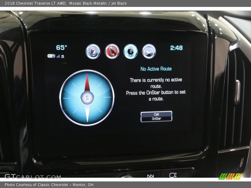 Mosaic Black Metallic / Jet Black 2018 Chevrolet Traverse LT AWD