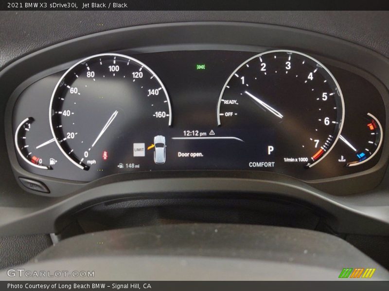 Jet Black / Black 2021 BMW X3 sDrive30i