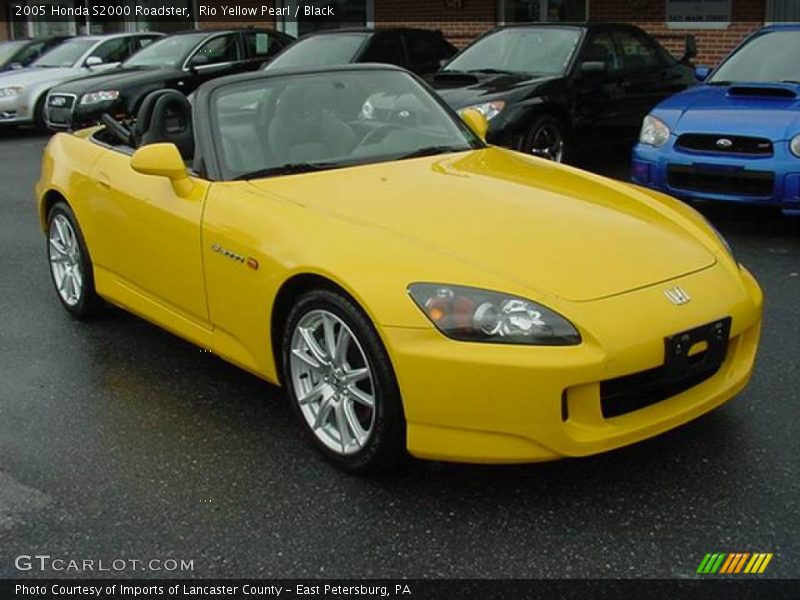 Rio Yellow Pearl / Black 2005 Honda S2000 Roadster