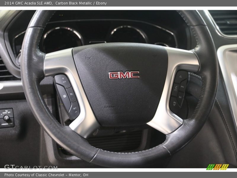 Carbon Black Metallic / Ebony 2014 GMC Acadia SLE AWD