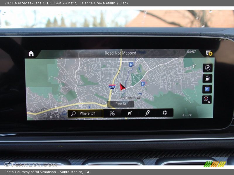 Navigation of 2021 GLE 53 AMG 4Matic