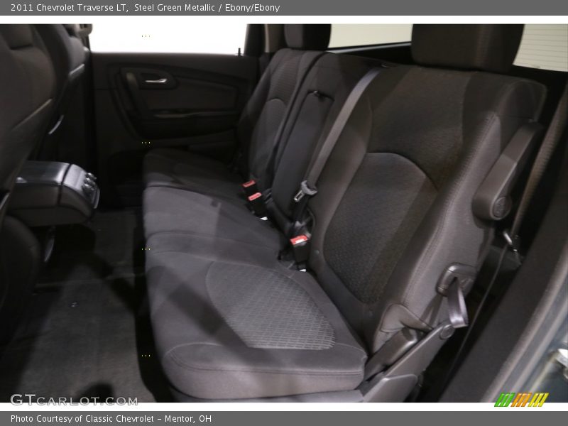 Steel Green Metallic / Ebony/Ebony 2011 Chevrolet Traverse LT