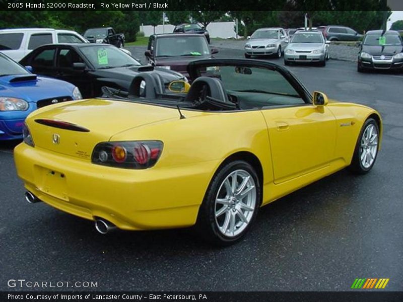 Rio Yellow Pearl / Black 2005 Honda S2000 Roadster