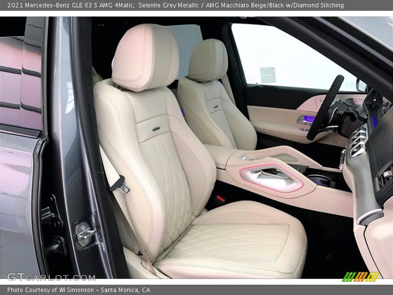 Selenite Grey Metallic / AMG Macchiato Beige/Black w/Diamond Stitching 2021 Mercedes-Benz GLE 63 S AMG 4Matic