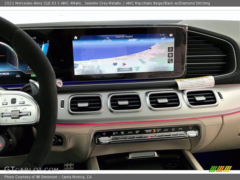 Selenite Grey Metallic / AMG Macchiato Beige/Black w/Diamond Stitching 2021 Mercedes-Benz GLE 63 S AMG 4Matic