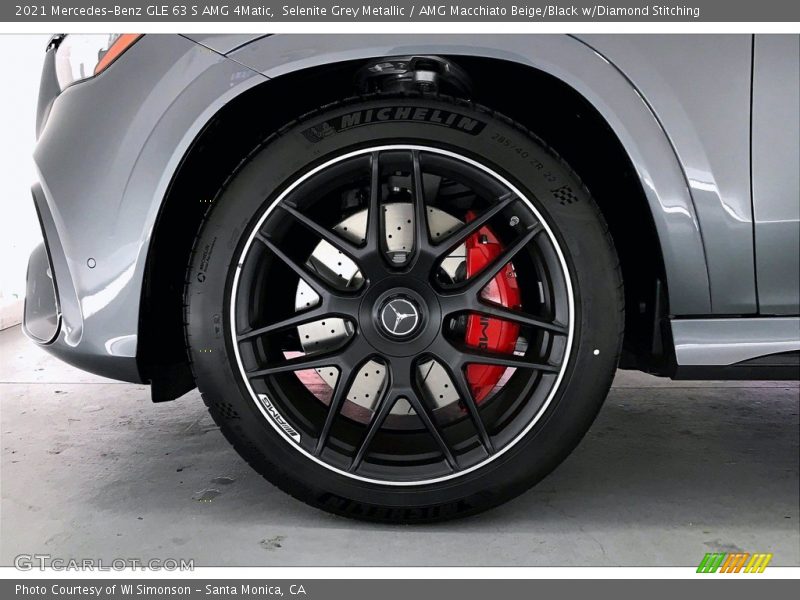 Selenite Grey Metallic / AMG Macchiato Beige/Black w/Diamond Stitching 2021 Mercedes-Benz GLE 63 S AMG 4Matic
