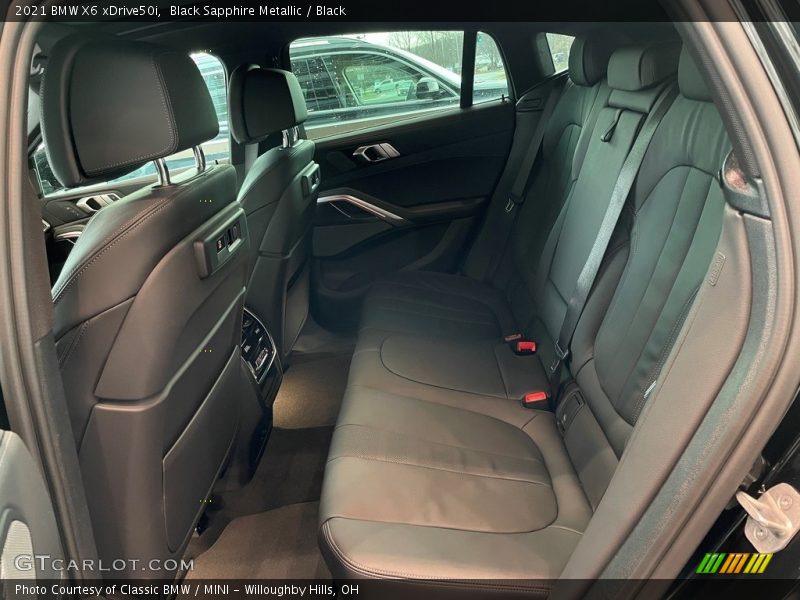 Black Sapphire Metallic / Black 2021 BMW X6 xDrive50i