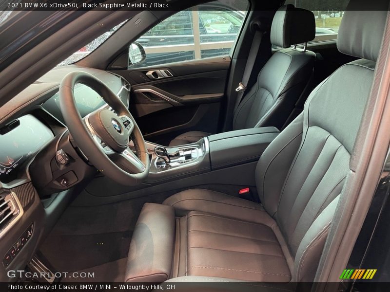Black Sapphire Metallic / Black 2021 BMW X6 xDrive50i