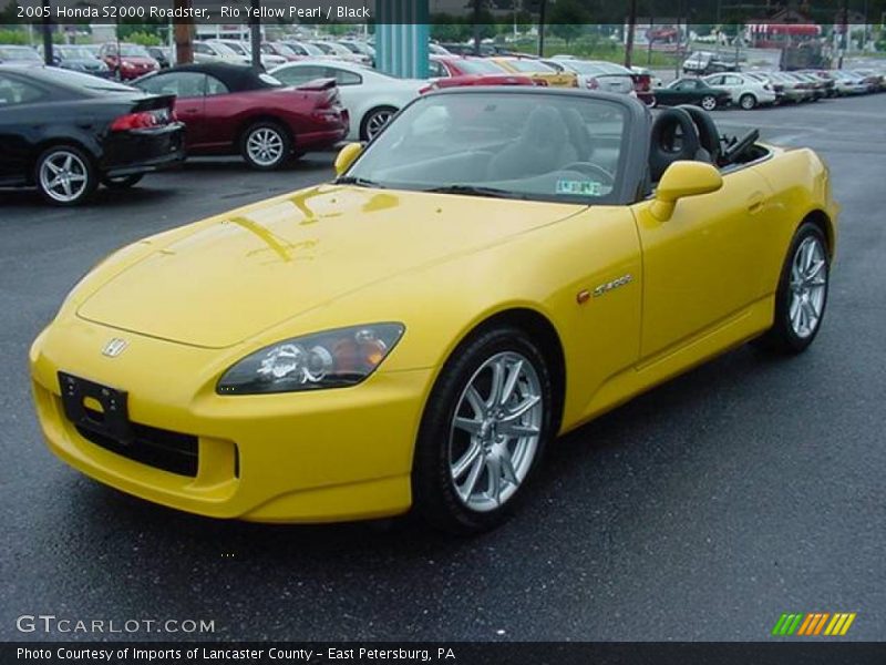 Rio Yellow Pearl / Black 2005 Honda S2000 Roadster